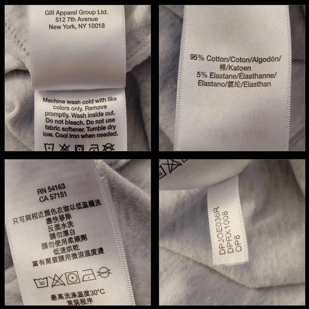 DKNY Sport Cotton Stretch Plus Size Tee Neon Logo Pink Orange Yellow Light Grey - Picture 6 of 12